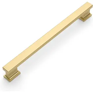 10 Pack Brushed Gold Cabinet Pulls 7.5"/192MM Hole Center Hole Centers Kitchen Cabinet Handles Cabinet Hardware Kitchen Handles for Cabinets Cupboard Handles Drawer Pulls ZH00013-