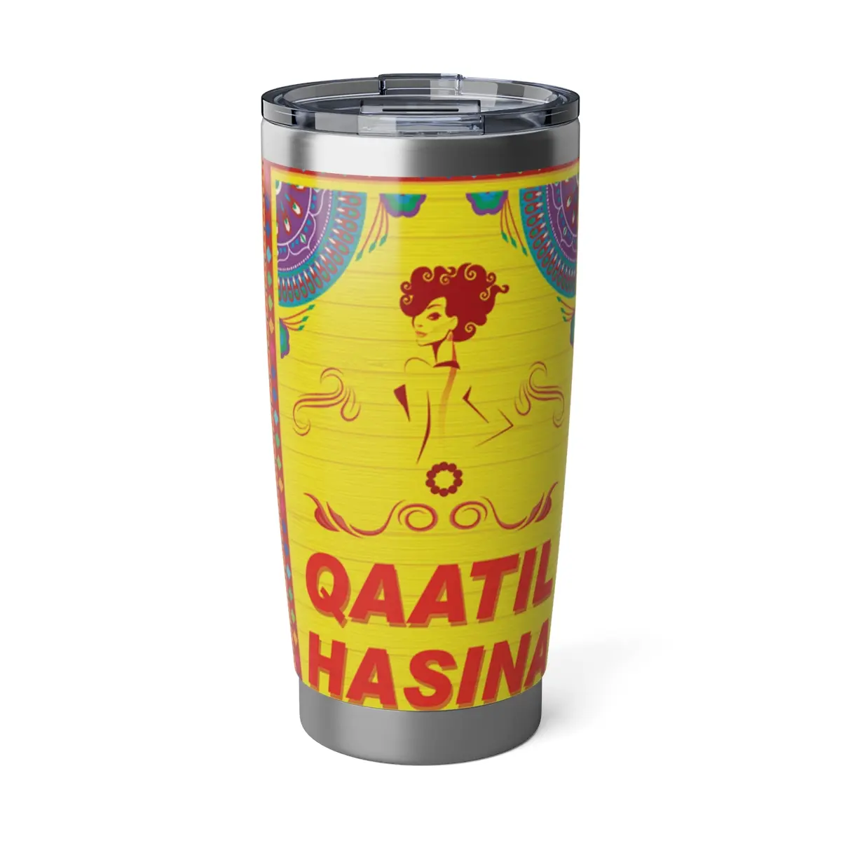 Vagabond 20oz Tumbler Funny Desi Cups Bottle Drinkware Lid Stainless Steel Mug Portable