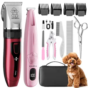 KALHELA 2-in-1 Pet Grooming Kit (includes a pet hair clipper and pet nail clippers), designed specifically for pet grooming and suitable for all types of large and small cats and dogs