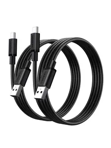 UGREEN USB A to USB C Cable,2-Pack USB 2.0 Fast Charger Cable,480Mbps Data Transfer Speed  for iPhone 17 /16/15 Series,Samsung Galaxy A17 A16 A15 A26 A36 A56,PS5,Xbox Series X,Xbox Series S,Black summerwins