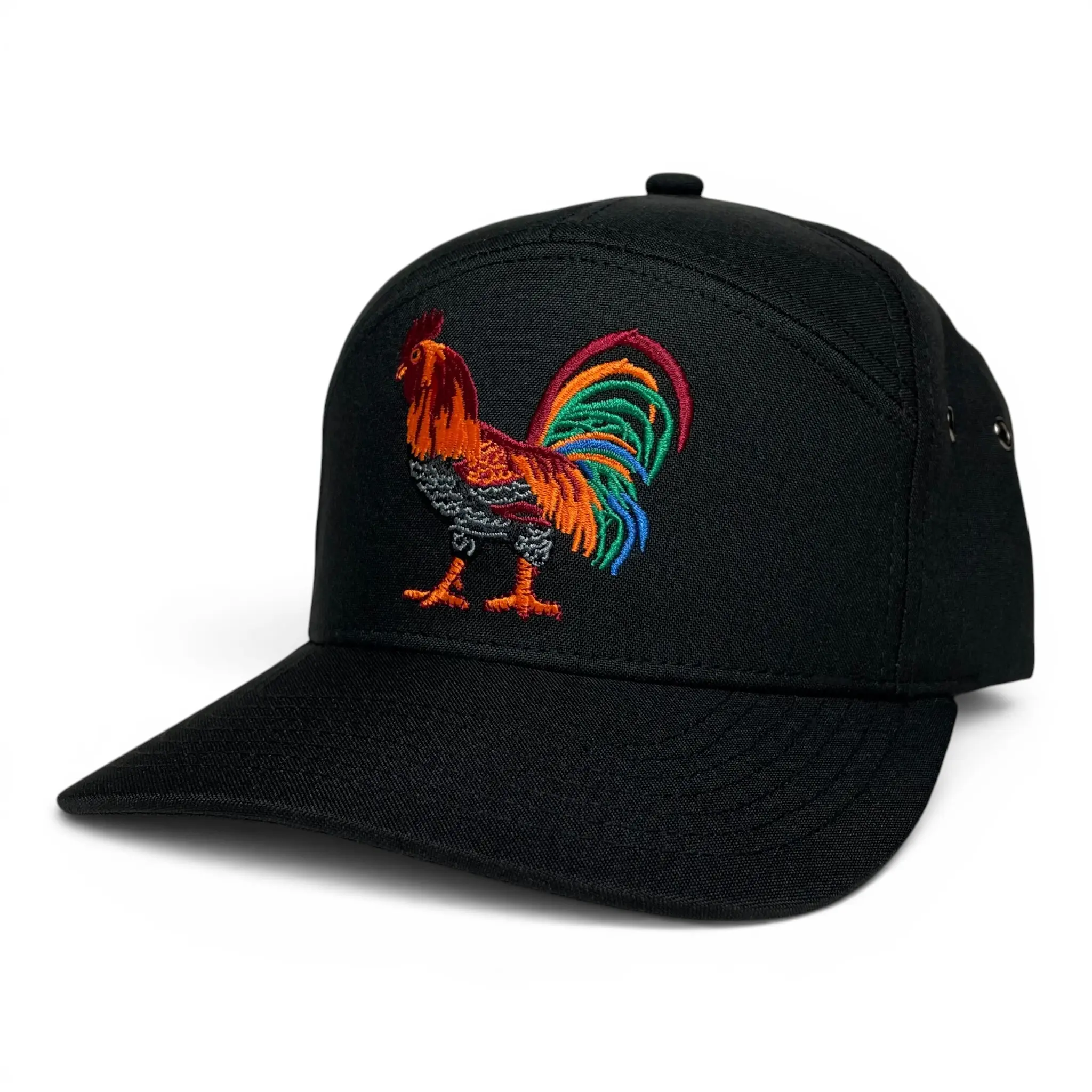 Rooster Gallo Snapback Cap, Embroidered, Flat Brim