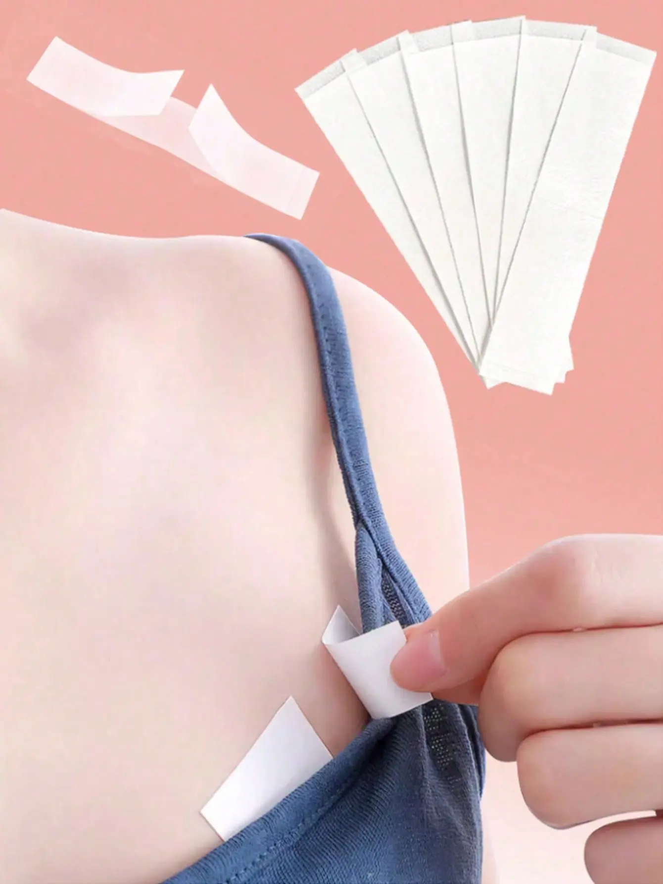 36pcs Anti-Slip Clothing Tape, Fashion Adhesive Bra Strap Covers, Dress Shoulder Strap Fixator, Double-Sided Wardrobe Tape, Back-To-School & Party Outfit Essential - All Products Designed To Prevent Wardrobe Malfunctions And Ensure Secure Fit