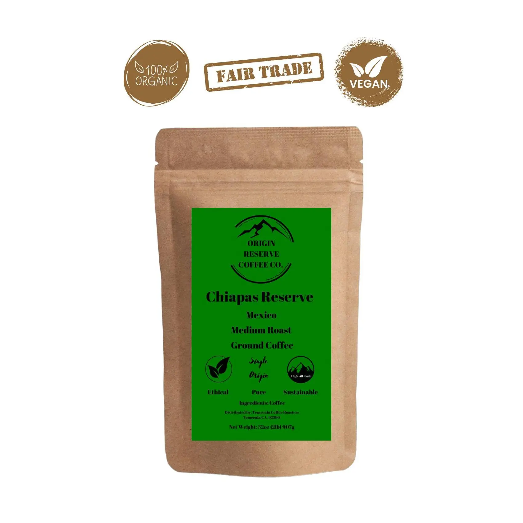 Chiapas Reserve Mexico Single Origin Coffee (Organic)