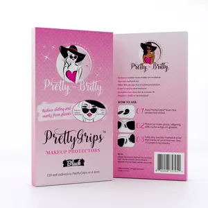 PrettyGrips for Glasses with Frames - Anti-Slip Self-Adhesive Blotting Paper Stickers for Glasses and Sunglasses