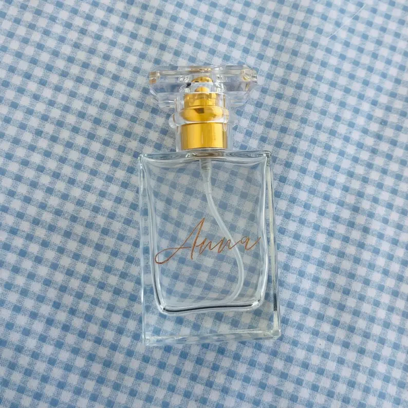 30 mL Engraved personalized custom refillable perfume bottle perfect for wedding favor, bridesmaids gift, couple gifts