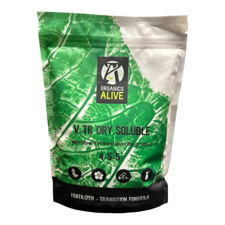 Organics Alive V-TR Dry Soluble Transition Formula, Plant Nutrient Concentrate for Garden Soil