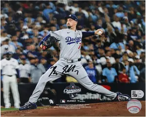 Blake Snell Los Angeles Dodgers Autographed 2025 MLB World Series Champions 8" x 10" Photograph - Fanatics Authentic Certified