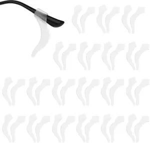 10 Pairs Eyeglass Ear Grip Silicone Eyeglass Ear Hooks Non Slip Glasses Ear Grips Holder Stoppers Tips Sleeve Retainer Temple Retainer Lightweight Eye Glass Pad Fit Sunglasses Reading Sports