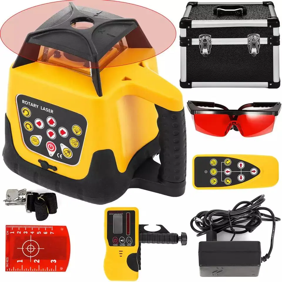 Laser leveling instrument, electronic leveling rotation 203G red light 500 meter diameter fully automatic leveling