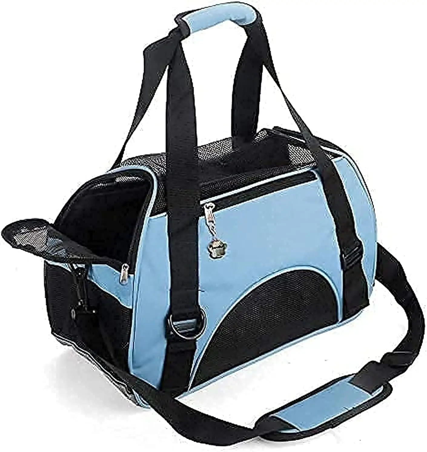 Carrier,Soft-Sided Pet Travel Carrier for Cats,Dogs Puppy Comfort Portable Foldable Pet Bag Airline Approved (Small Blue)