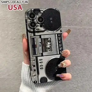 Vintage Cassette Tape Design Phone Case, Decorative Phone Protector Cover, Phone Accessories Compatible with iPhone 11 12 13 14 15 16 Series, Slim lightweight, Full camera protection, Raised edges, Precise cutouts, Comfortable grip, Smooth touch, Anti-scr