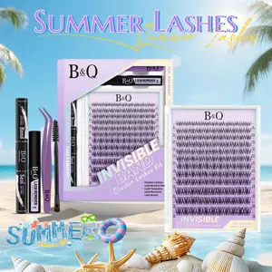 Breeze Kit l B&Qaugen Spider Cluster Lashes, Super Soft Thin Band,Natural Voluminous Look for Daily Wear,Waterproof Pool Proof,Beginner Friendly Eyelashes Extensions #dealsforyoudays