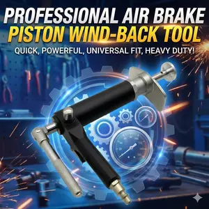 Air Powered Brake Piston Wind Back Tool, Pneumatic Brake Caliper Piston Compressor Tool, Brake Pump Adjusting Tool.