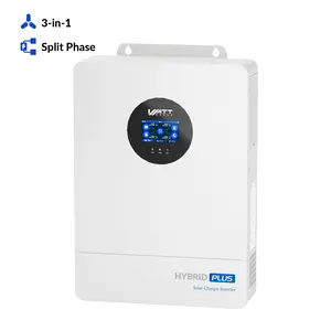 WattCycle 12000W 48V All-in-One Solar Inverter, Split Phase 120/240V, Dual MPPT, 18kW PV Input, Whole Home Backup, Parallel Ready, Inversor Solar