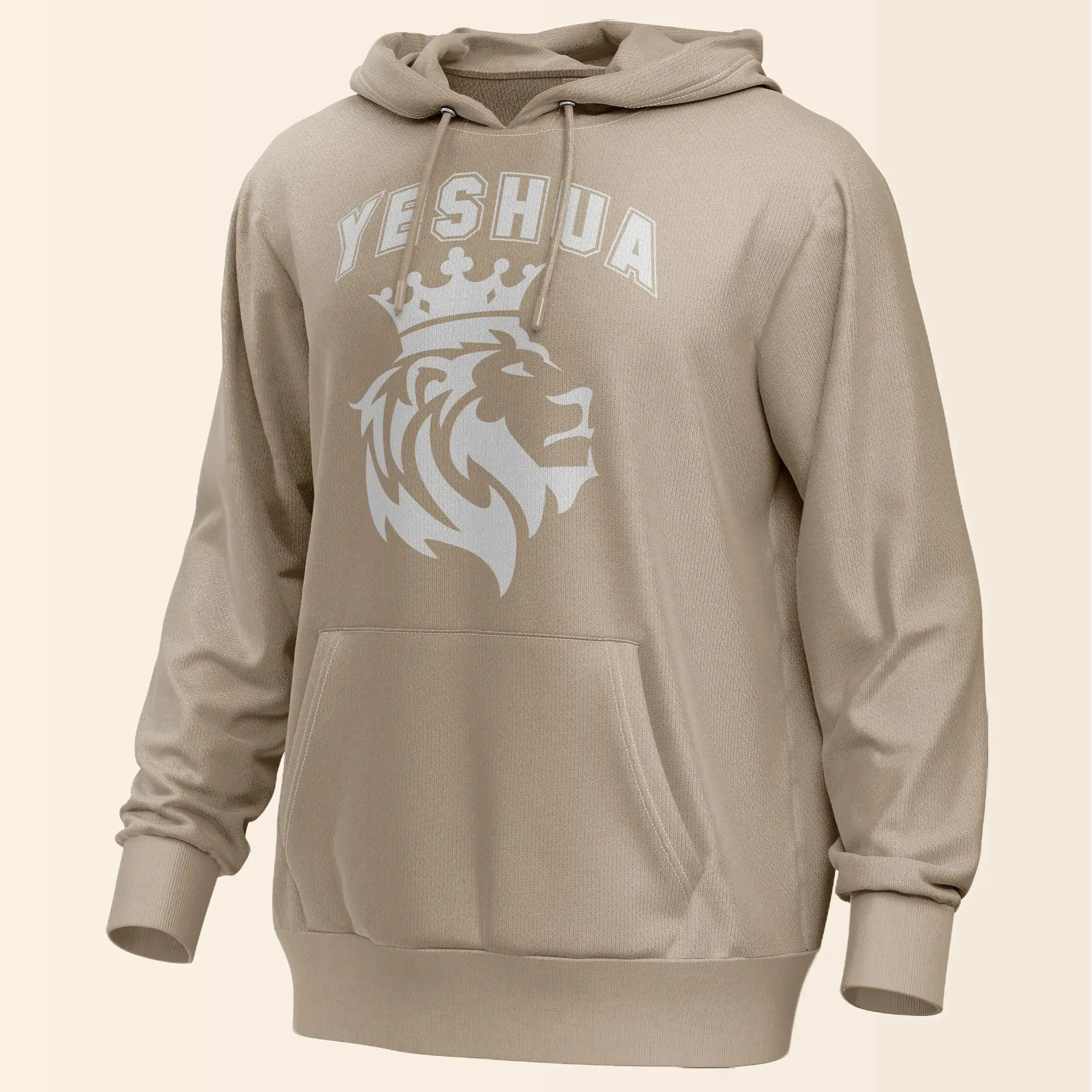 Yeshua King Lion Puff Vinyl Hoodies - Majestic Faith Apparel