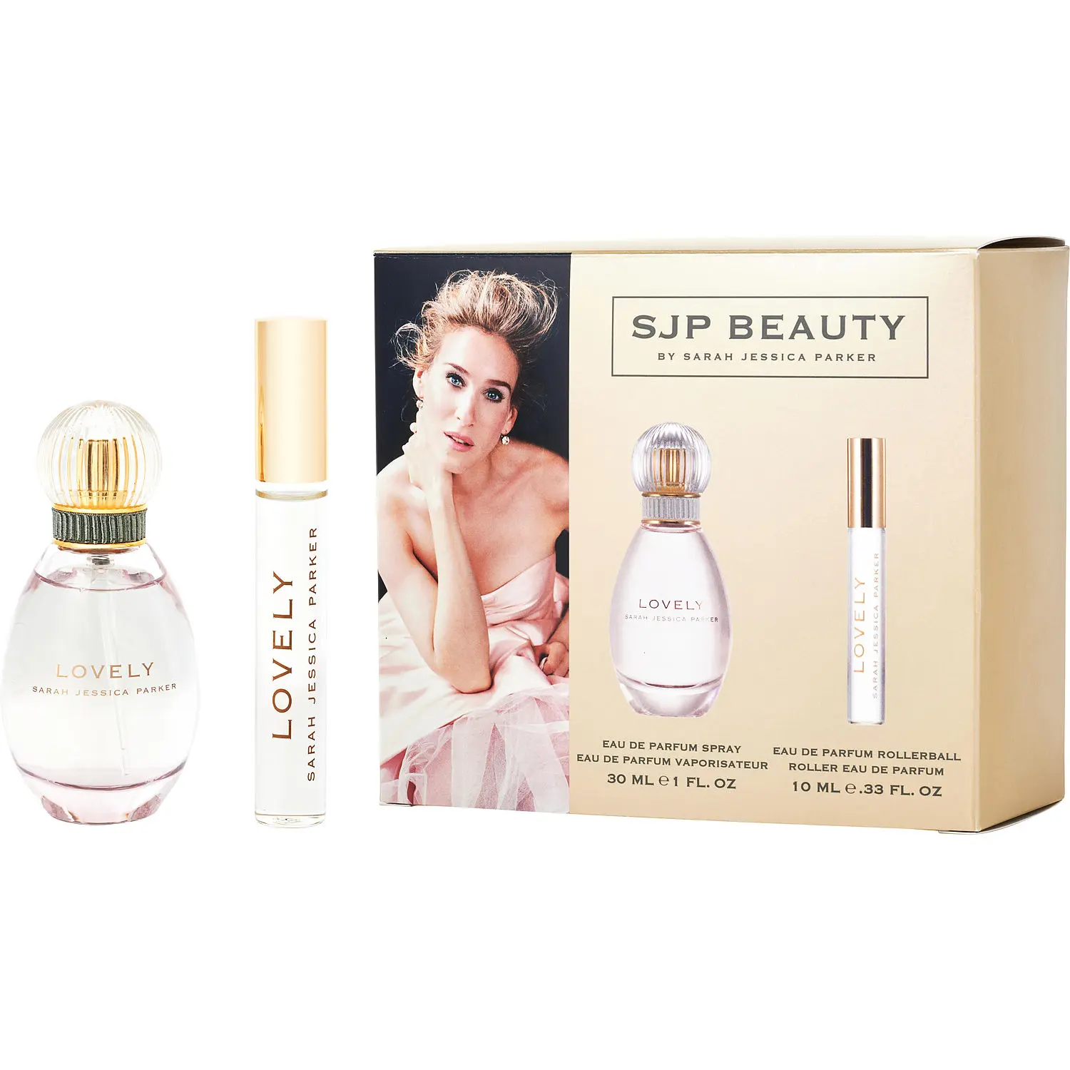 Lovely Sarah Jessica Parker Set-Eau De Parfum Spray 1 Oz & Eau De Parfum Rollerball 0.33 Oz For Women