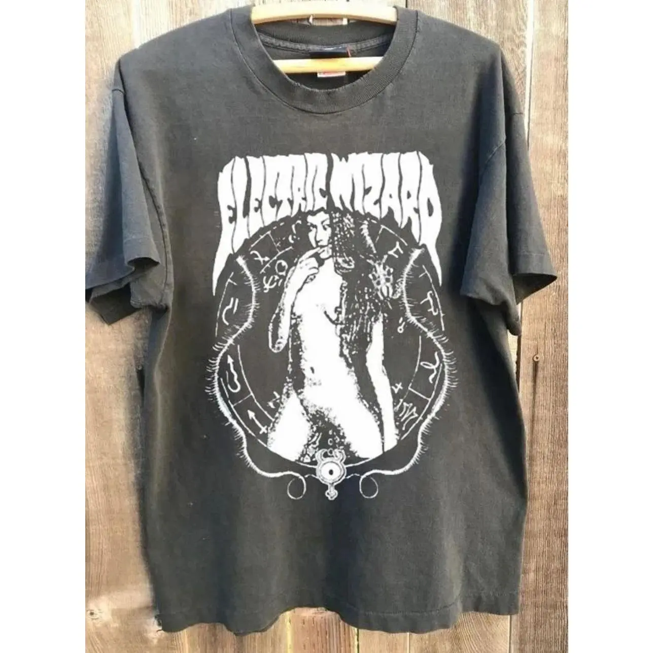 Electric Wizard Vintage Doom Metal Graphic T Shirt Charcoal S-5XL L