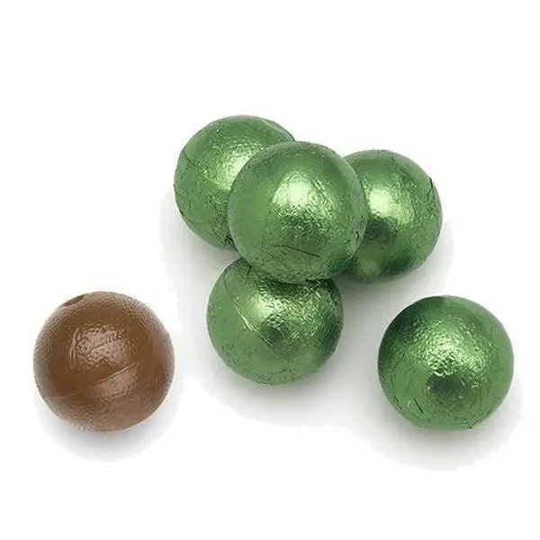 ThayerKiwi Green Foil  Wrapped Double Chocolate Balls 3lbs