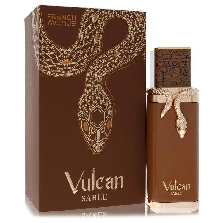 Unisex Vulcan Sable Eau de Parfum - 3.4 oz (100ml) Single Item by French Avenue, Rich Vanilla Cashmere Signature Scent, Smell Good All Day