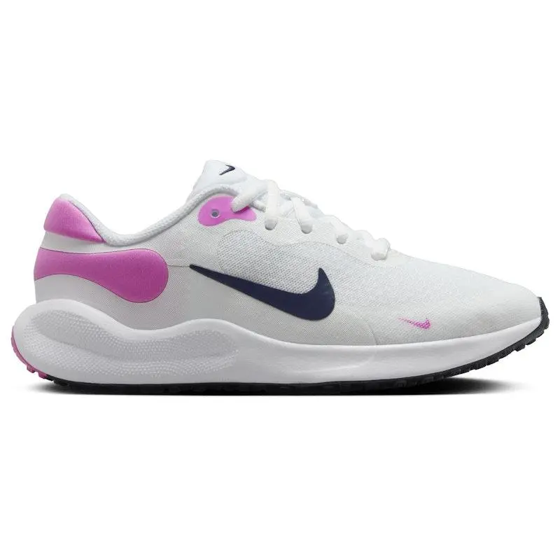 Nike Revolution 7 White Playful Pink Midnight Navy (GS) (kids) by StockX