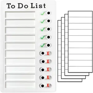 Chore Chart   Tools for  and Adults Sliding Morning Routine Chart for  Detachable RV Checklist Board  My Chores Checklist Task Board
