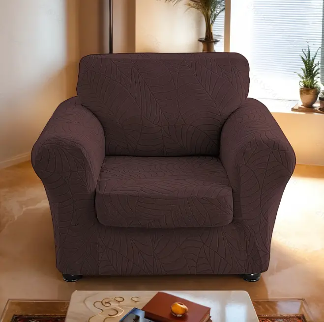 2-Piece Armchair & Cushion Stretch Sofa Chair Covers, Dustproof Chair Protector, Non-Slip Full Coverage Household Textile, Striped Embroidered Room Decor for Living Room #TikTokShopHolidayHaul