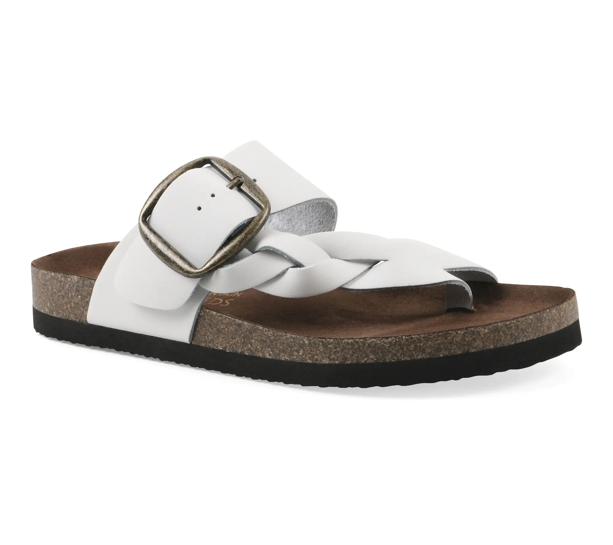 White Mountain Footbeds Leather Sandals- Harleta