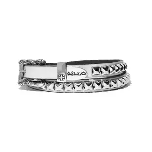 ERD Punk Rock Belt for Men, Gothic Cross Embroidery, Hip Hop Style Adjustable Waistband, Unisex Fashion Accessory