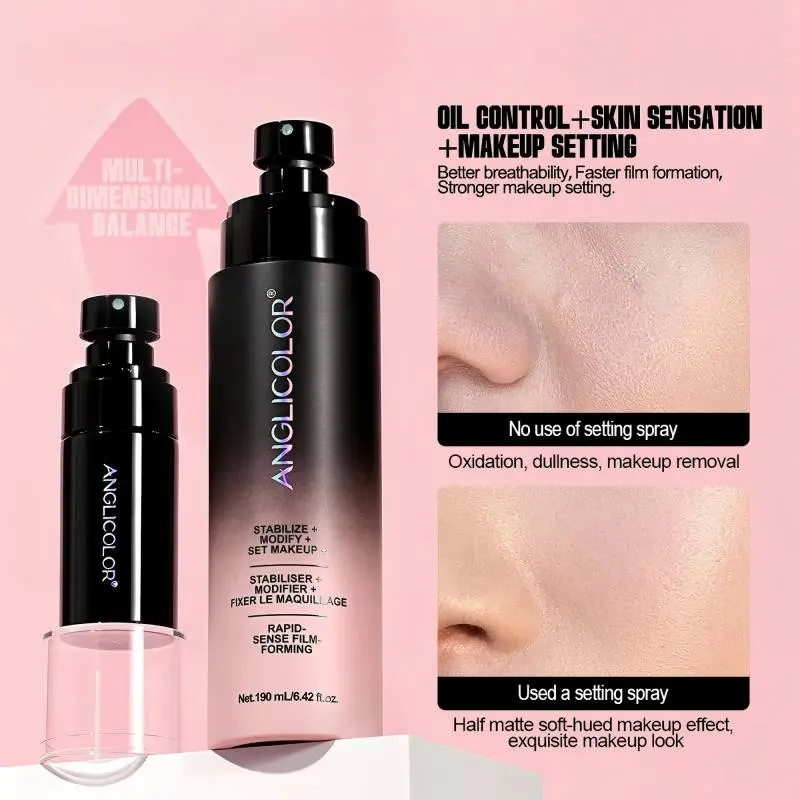 Multi-purpose setting spray with a fade-resistant and waterproof formula, providing up to 16 hours of wear.  190ml size, plus a free 30ml empty bottle. The ideal choice for makeup enthusiasts. Flawless Hydrating Daily Lightweight Cosmetic