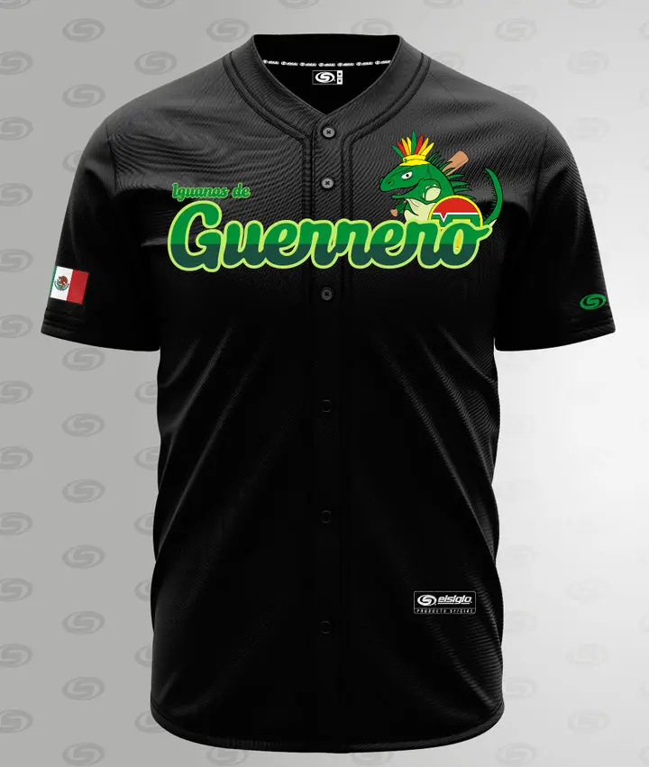 Iguanas De Guerrero Jersey - Unisex Short Sleeve Jersey for Men in Navy Tequileros - Breathable Design, Comfortable and Stylish, Fitted Fit