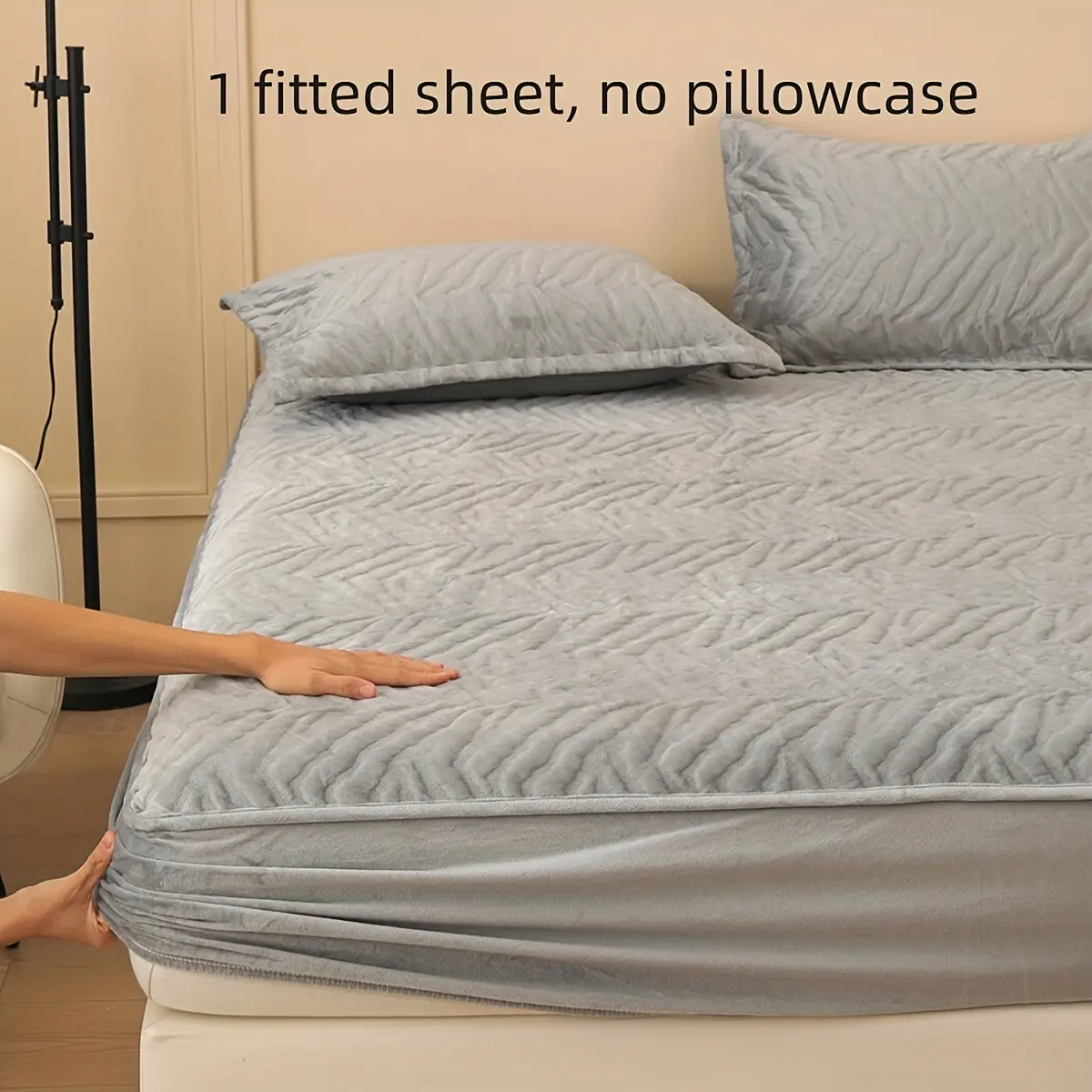 Thick Flannel Microfiber Mattress Cover Sheet, Winter Warm Comfortable Skin-Friendly Bedding, Single & Twin Size, Hotel Home Use, Washable