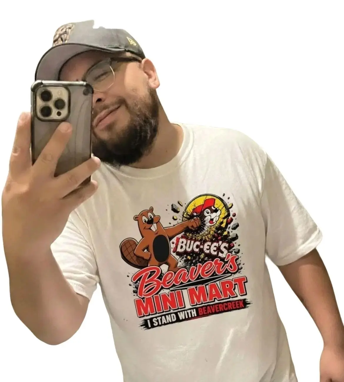 Buc-ee’s Beaver’s Mini Mart I Stand with Beavercreek shirt, Cotton
