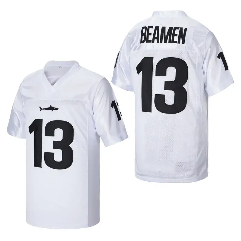Willie Beamen #13 Football Jersey - Movie Fan Apparel, Stitched Black & White Game Day Costume Shirt
