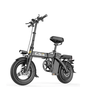 E Bike GS3-black 740W Motor 48V15AH Battery 29 Miles Range Comfortable Commuting Foldable Features powerassist