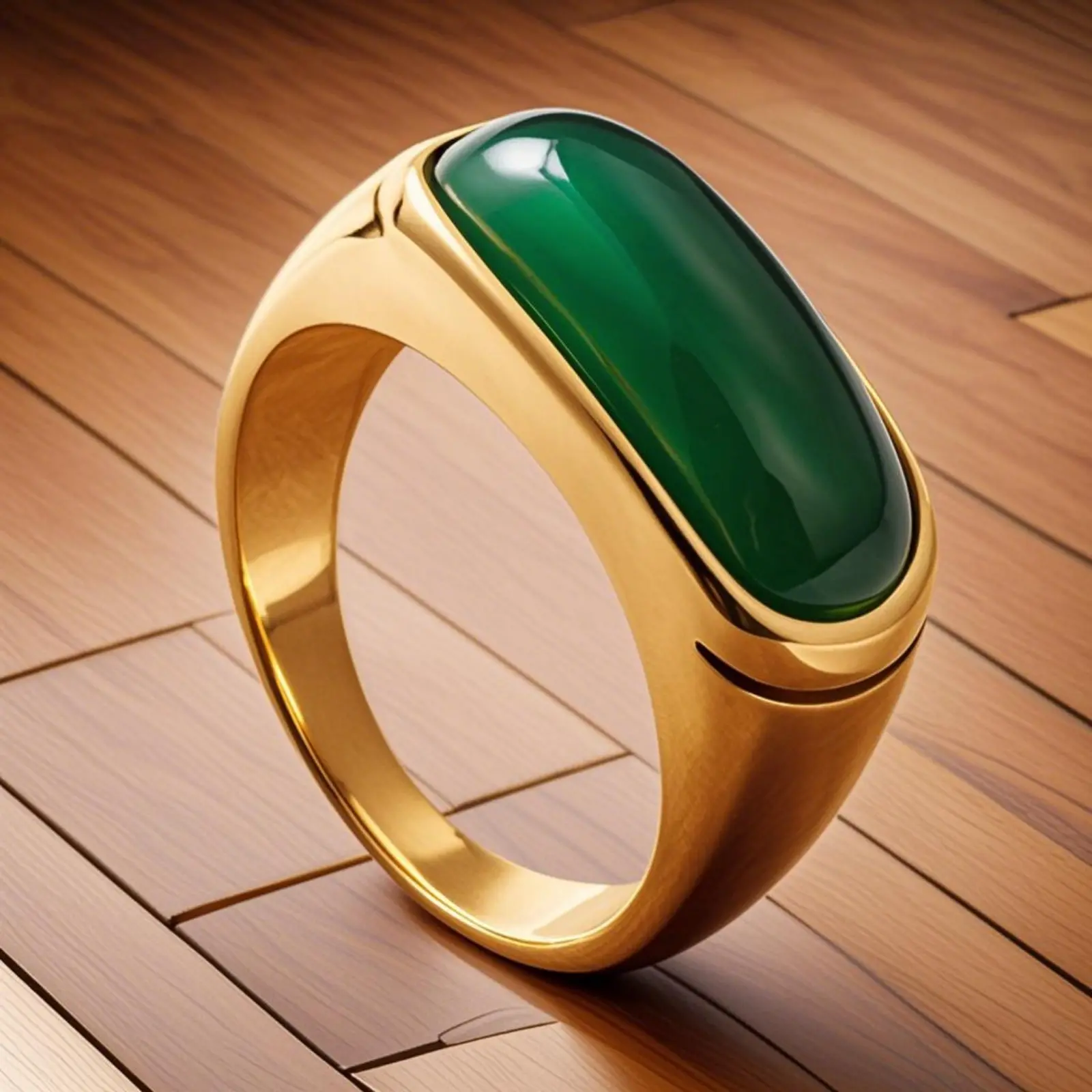 Retro Punk Charm Geometric Rectangular Stainless Steel Men's Ring - Gold Vintage Embossed Fashion Accessory for Daily, Party Use - Unique Gifts for Man, Anniversary Gift, Vintage Embossed Ring, Non Tarnish Jewelry, Men's Accessories