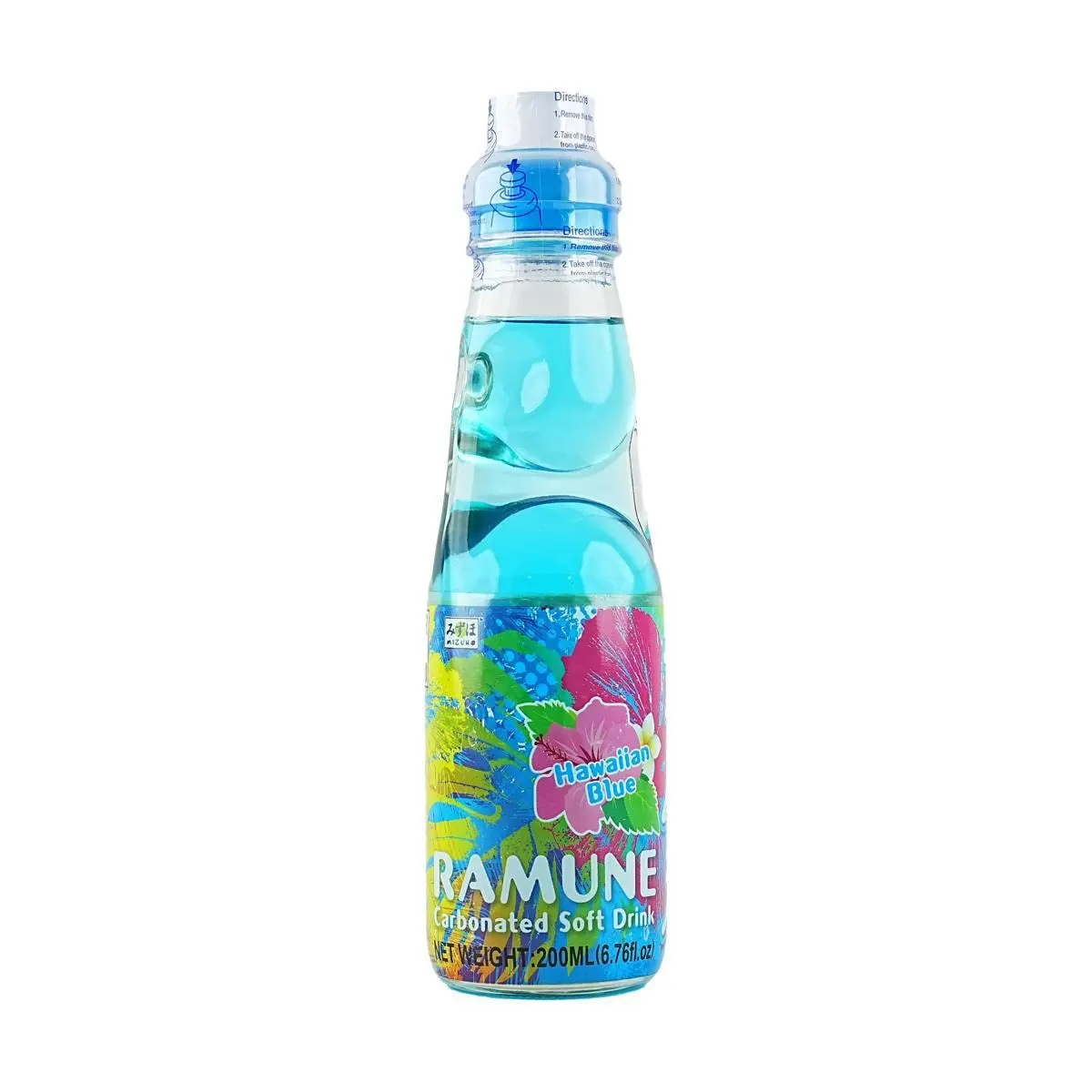 MIZUHO Japanese RAMUNE Marble Soda Hawaiian Flavor 200ml MIZUHO Japanese RAMUNE Marble Soda Hawaiian Flavor 200ml