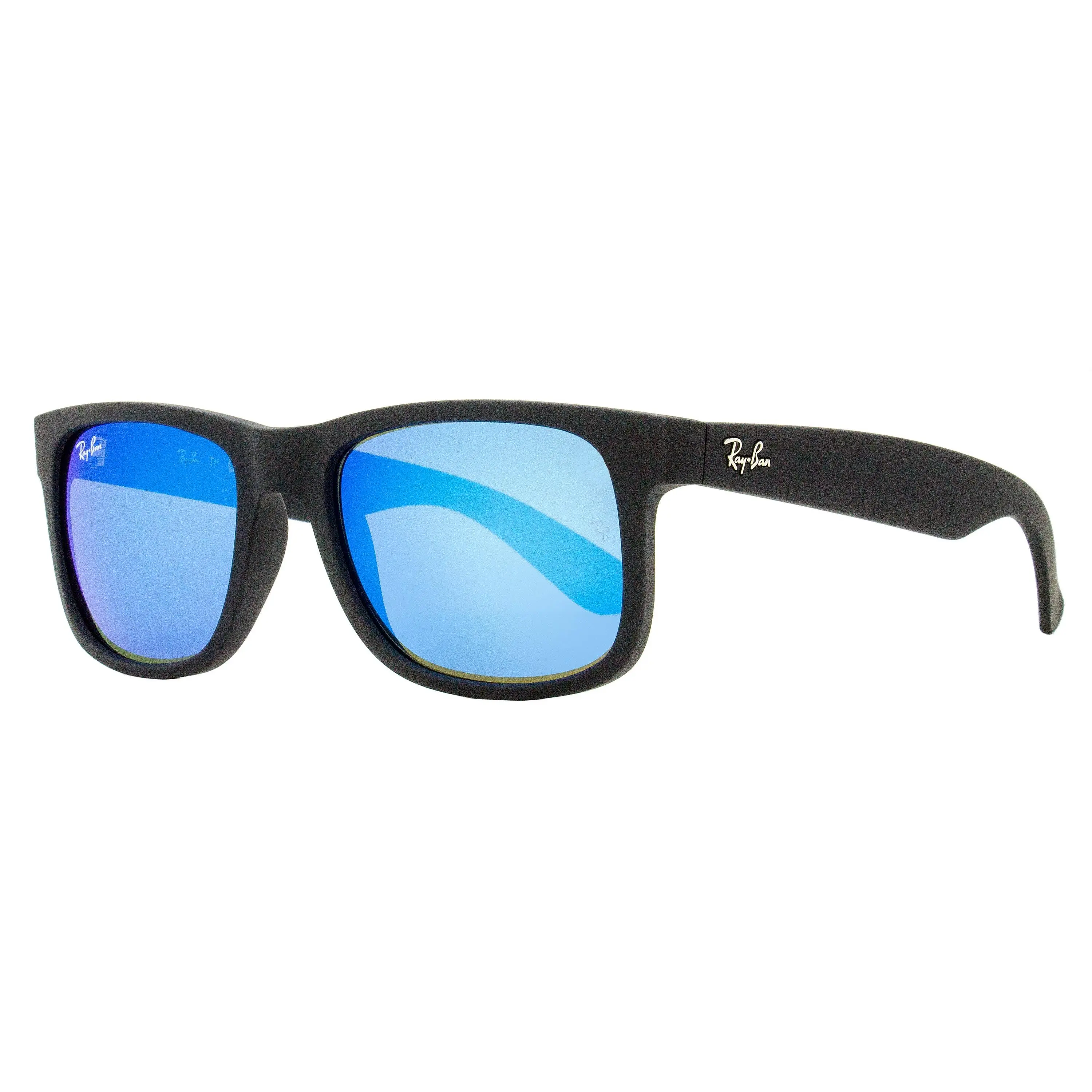 Ray-Ban Justin Small Classic Square Lens Sunglasses RB4165-622/55 - High Quality Eyewear, Matte Black, 50mm, 100% UV Shield, Nylon Frame, Unisex Fit, Casual Wear, Uv Protection