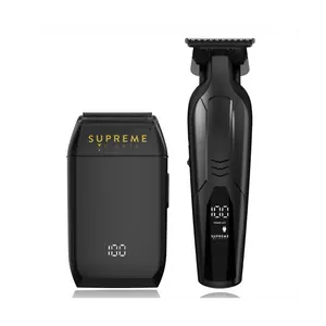 Supreme Trimmer Vader Lite & Crunch Precision Duo - High-Torque Motors, Advanced Cooling, Hypoallergenic Foils, Professional Hair Clipper Set Barbers' Choice