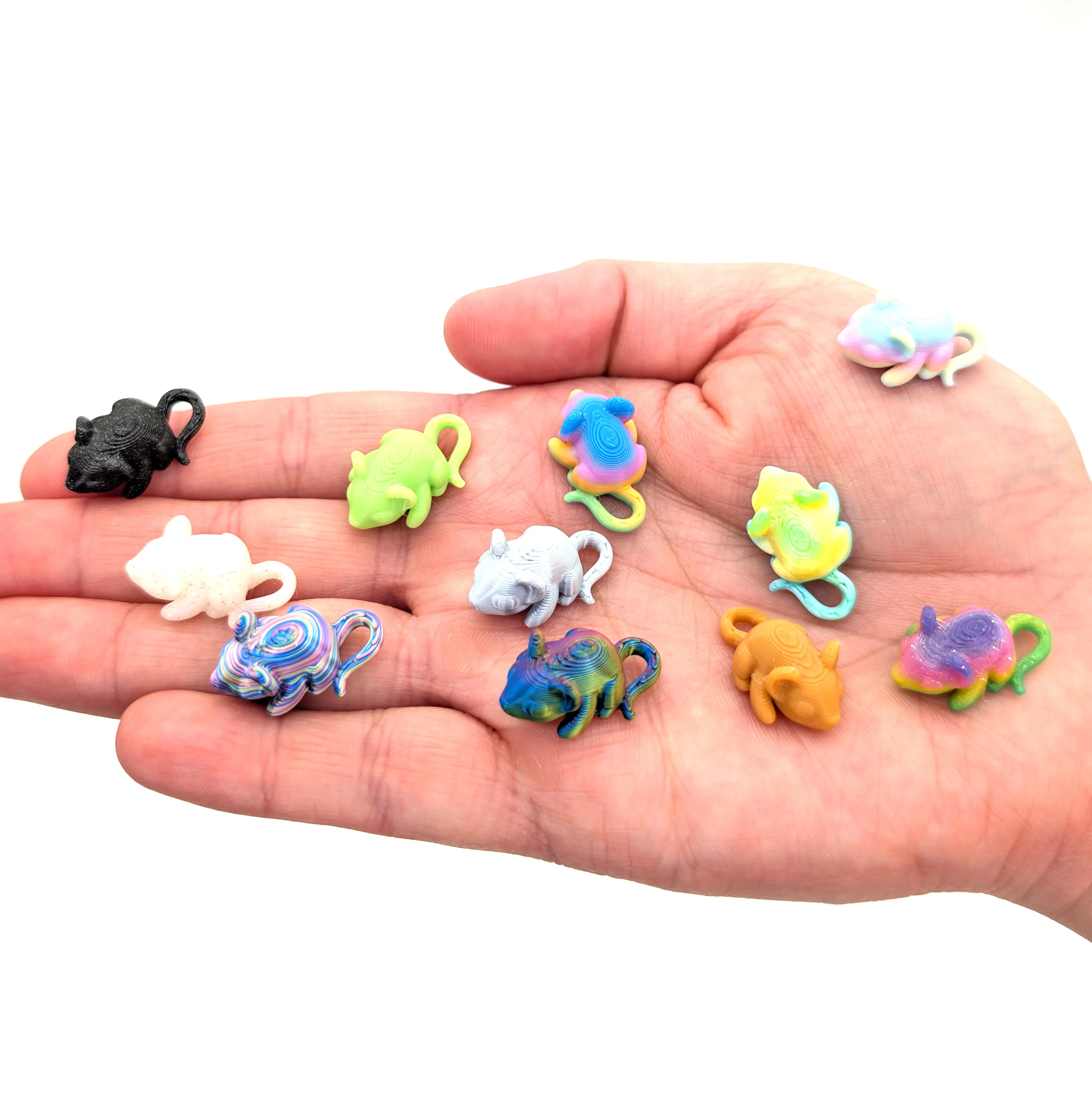3D Mice Figurines – Cute, Miniature Mouse/Rats  Collectibles for Gifts & Décor
