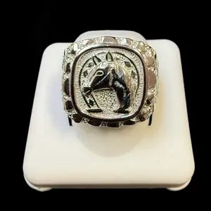 Horse Nugget Ring Design with Horse Motif and Textured Details