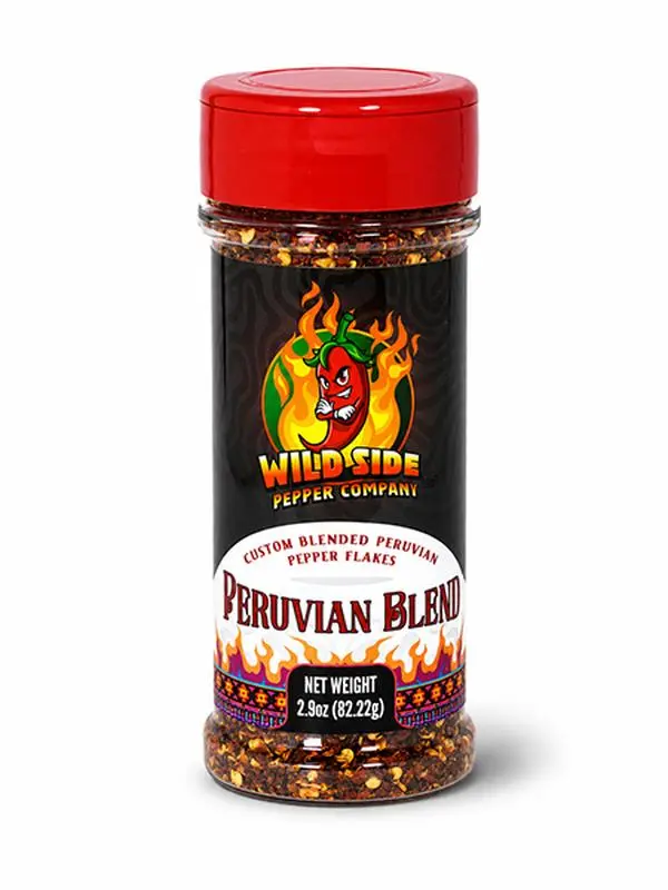 Peruvian Blend - Hot Pepper Flakes - 99,000 SHU -  Aji Amarillo, Aji Panca, Aji Rocoto & Orange Habanero