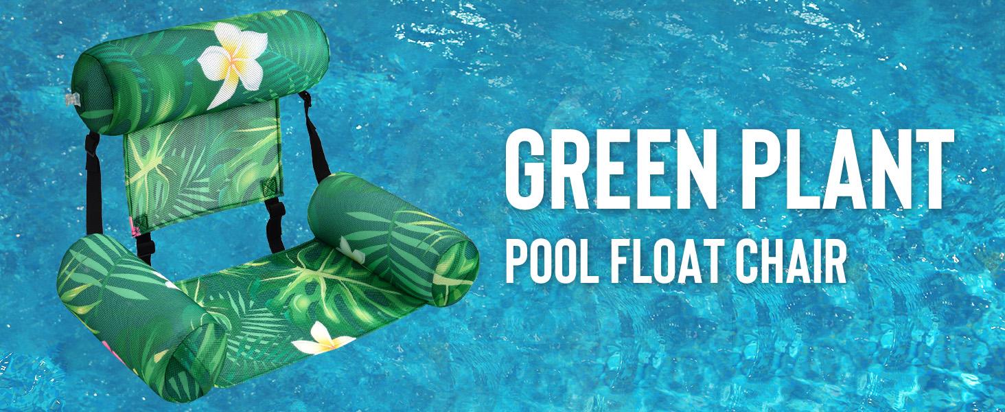WERNNSAI 2 Pack Inflatable Pool Float Chair with CUP-HOLDER for Adults & Kids, Pool Floaters Lounge Chair with Tropical Leaf Design, Heavy Duty PVC Oxford Cloth Adjustable Straps, Pool Floaties Summer Pool Party Beach Lake Vacation Gifts MemorialDay WERNNSAI 2 Pack Inflatable Pool Float Chair with CUP-HOLDER for Adults & Kids, Pool Floaters Lounge Chair with Tropical Leaf Design, Heavy Duty PVC Oxford Cloth Adjustable Straps, Pool Floaties Summer Pool Party Beach Lake Vacation Gifts MemorialDay
