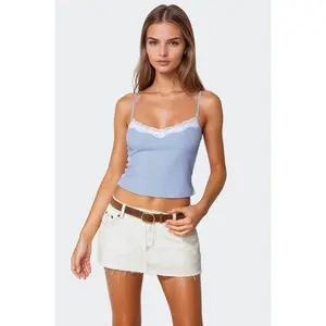 Lucie Lace Trim Tank Top