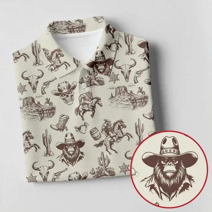 funny Bigfoot Golf Polo PGA Performance Style Golf Shirt - Performance Outdoor Polo