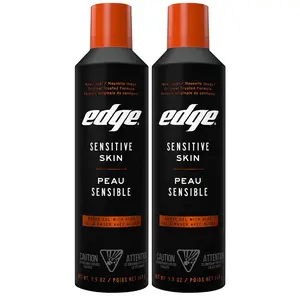 Edge Shaving Gel for Men, 9.5oz, 2 Pack Mens Shave Gel with Aloe, Mens Shaving Cream Sensitive Skin Shave Gel - Moisturizes, Protects, and Soothes