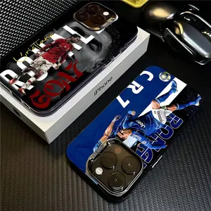 FOOTBALL Cr7 R-Ronaldoes Phone Case Phone Case Color Silver Shell For IPhone 17 16 15 14 13 12 11 Pro Max Plus Samsung Galaxy S26 S25 S24 S23 S22