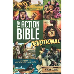 USED Book - The Action Bible Devotional: 52 Weeks of God-Inspired Adventure by Action Bible, The (Paperback) - english
