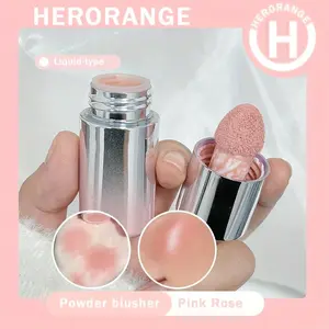 Long Lasting Radiant Liquid Blush, Rouge, 1 Piece Waterproof Blush Stick with Sponge Tip, Blush for Lip & Cheek, Makeup Product for Women & Girls, Cosmetic Glow Glam