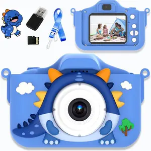 Cartoon Dinosaur Digital Camera, Cute Video Recording Toy, Kids Camera, Boy Girl Birthday Christmas Gift
