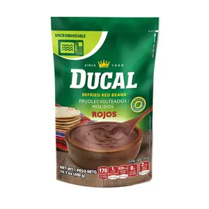 Ducal - Frijoles Rojos Molidos 400 g - Refried Red Beans | Microwavable Pouch